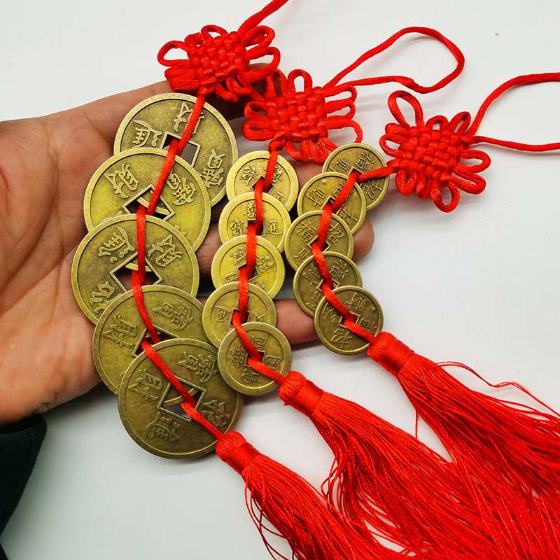 新款招财进宝铜钱合金铜钱龙凤铜币开运通宝吉祥如意币金属工艺品