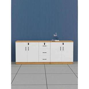 ft文件柜办公室矮柜落地资料柜收纳置物柜木质储物柜子会议室茶水