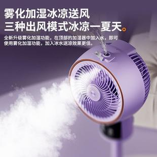 空气循环扇家用立式 新款 电风扇遥控定时落地风扇八字摇头语音风扇