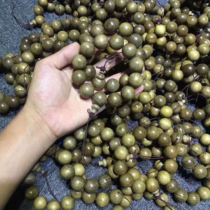 正品无暇金丝楠阴沉木手串佛珠文玩直播货源可