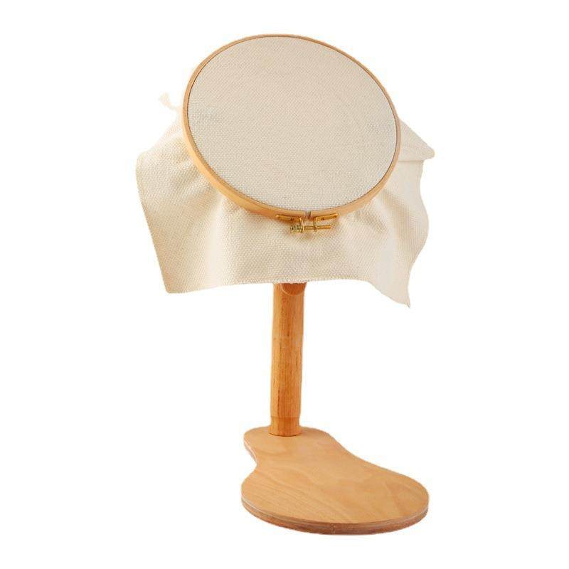 新款十字绣绣架刺绣工具 榉木 木质工艺品 360°旋转21cm/41cm