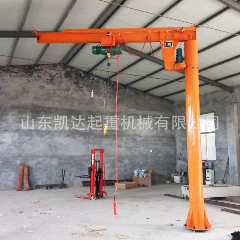 0仓度旋悬臂吊 1吨XGU吨5吨室内车间库搬运货物用定柱6式悬转臂吊