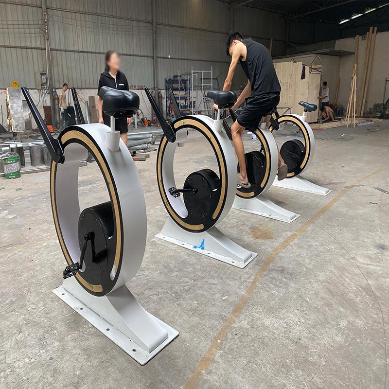 脚踏公园景MVY自行车区单力发电迷你互动动动车感网红户外无蜗牛