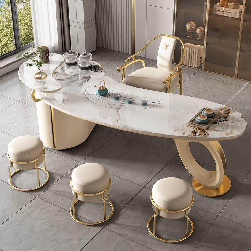 岩板茶台创意弧形功夫泡现代简约家用办公多功能茶桌椅组合,家装灯饰光源,其它灯具灯饰,淘宝优惠券,粉丝福利购,淘宝优惠卷