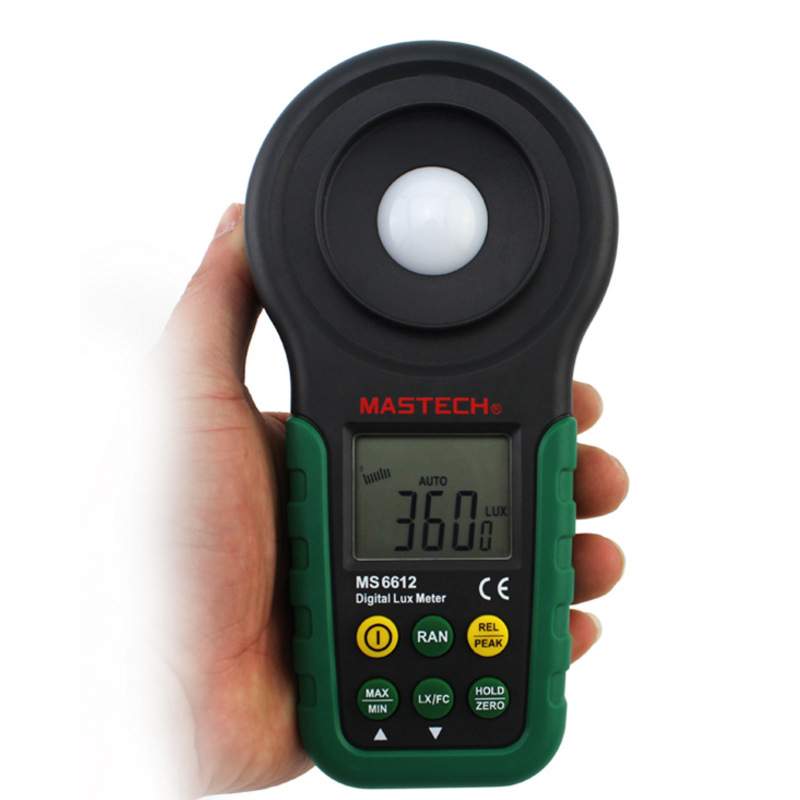 MASTECH华仪MS6612一体式多功能照度计照度仪光亮度计20万LUX现货