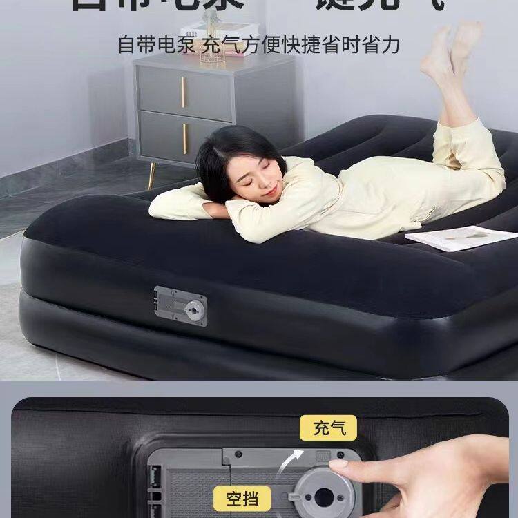 bestway充气床家用双人气垫床打地铺露营户外便携折叠加厚床枕头