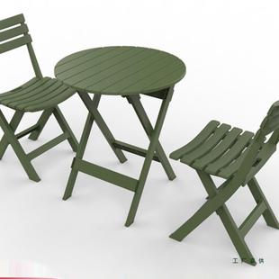 室外阳台折叠桌椅套装喝茶组合小圆桌子防水防晒户外庭院露天外摆