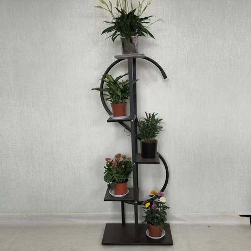 创意大S型花架家用铁艺多层个性花架吊篮绿萝盆栽收纳架子