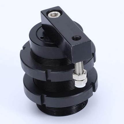 气动SRC螺纹安装回转摆动旋转转角下压夹紧气缸工装夹具32/40/50