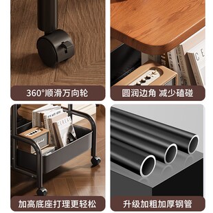 茶几客厅沙发创意小推车收纳移动带轮茶桌家用卧室置物架小桌子