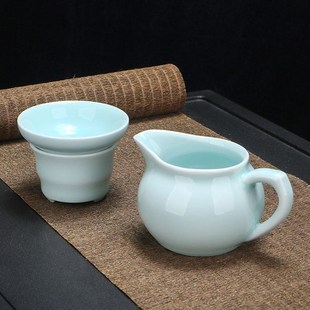 青瓷茶漏茶滤不锈钢滤网陶瓷过滤网茶隔茶具配件泡茶滤茶器滤茶网