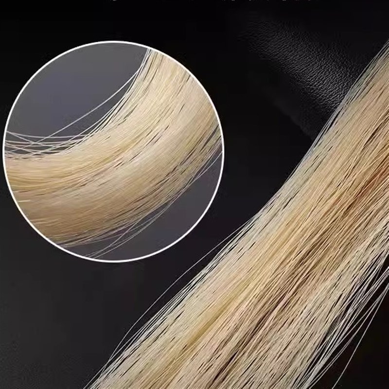 高档备用二胡弓i毛真马尾胡琴专业演奏级二胡配件二胡琴弓马尾线