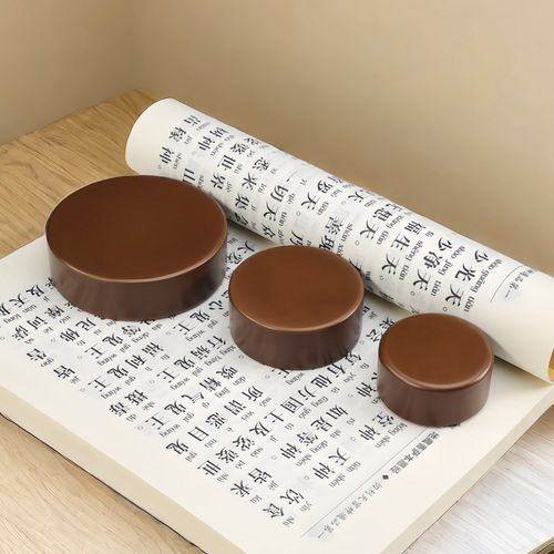 紫铜镇尺 纯铜书法专用文镇 镇纸创意定制压纸 尺U镇书画文房四宝