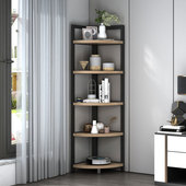 客厅角柜卧室墙角柜三角形储物架拐E角圆弧架三角柜厨房转角置物