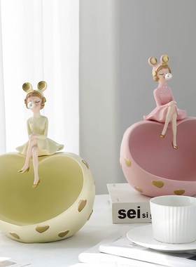 入户玄关进门钥匙收纳摆件客厅电视柜鞋柜家居装饰品Y乔迁新居礼