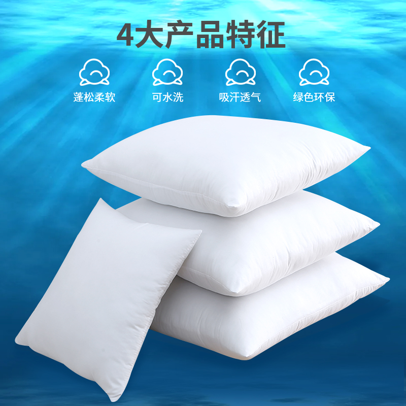 定制抱枕芯靠垫芯65l枕头芯50x50内胆枕芯45心内芯子沙发60x60枕