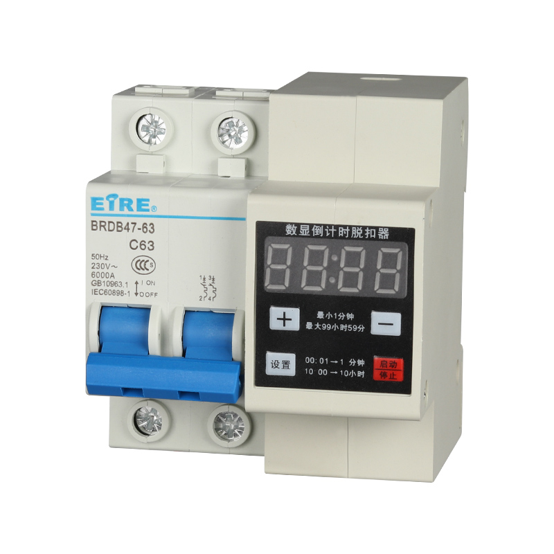 大功率数显可调定时器开关倒计脱扣断路器P延时分钟模块带漏电