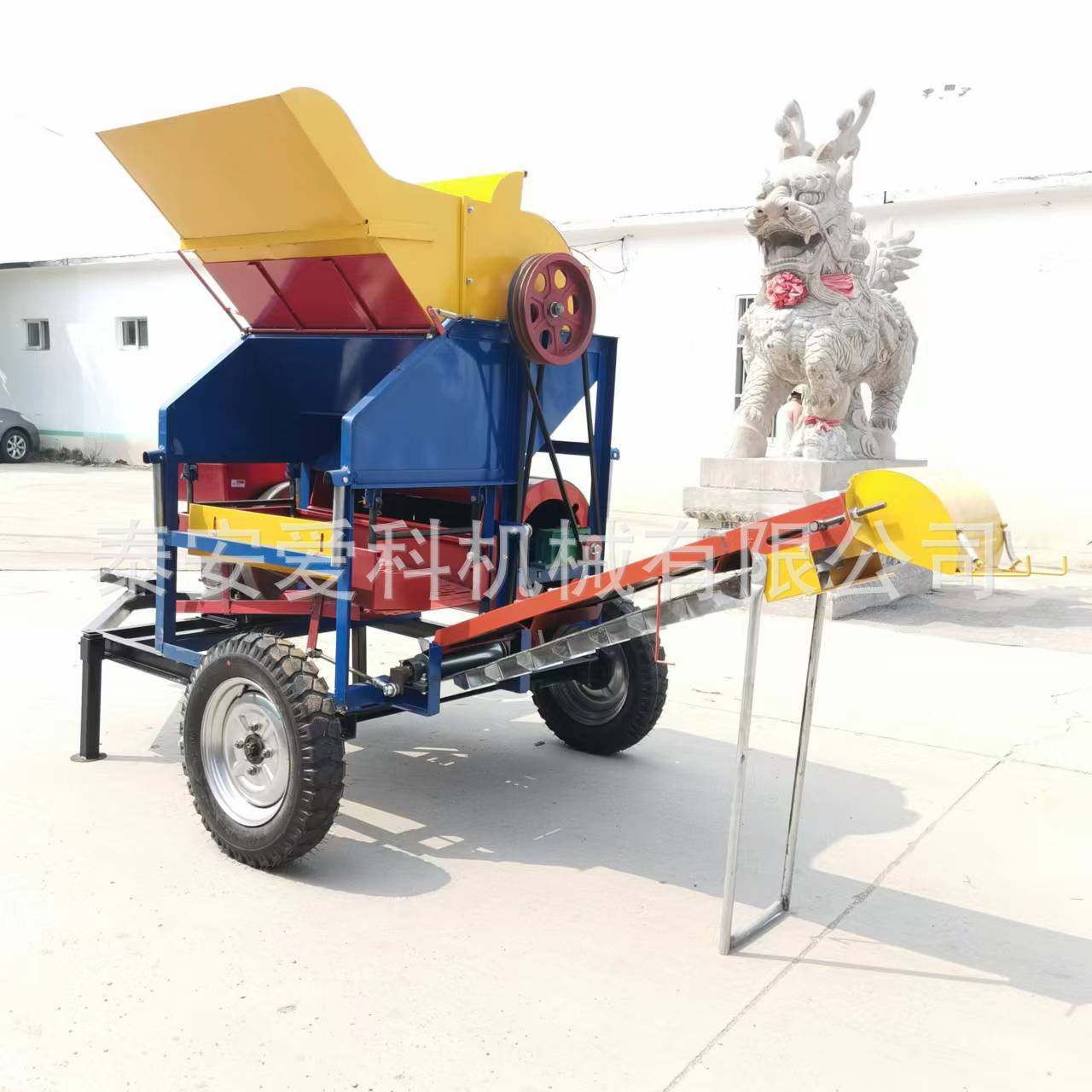 花生摘果机干湿两用全喂入式400型花生摘果机柴电两用带自动装袋,农机/农具/农膜,收割机械,淘宝优惠券,粉丝福利购,淘宝优惠卷