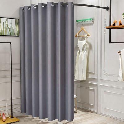 装店C型试衣间布帘门帘更AL101313服子衣室帘简易角墙换衣间换衣