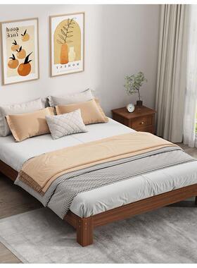 木榻榻米现代床简房约1.8大实床双人床1.5mmy49320米床架出租1.2