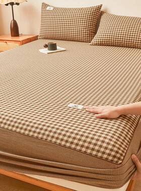 A类棉全棉水洗床笠罩单件加厚10垫用SX2025010纯棉四季通床套保护