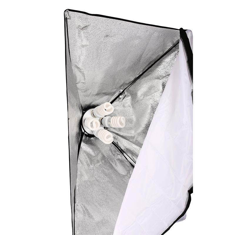 摄影柔光箱50*70CM陶瓷四灯头灯罩softbox电商灯箱软盒便携式