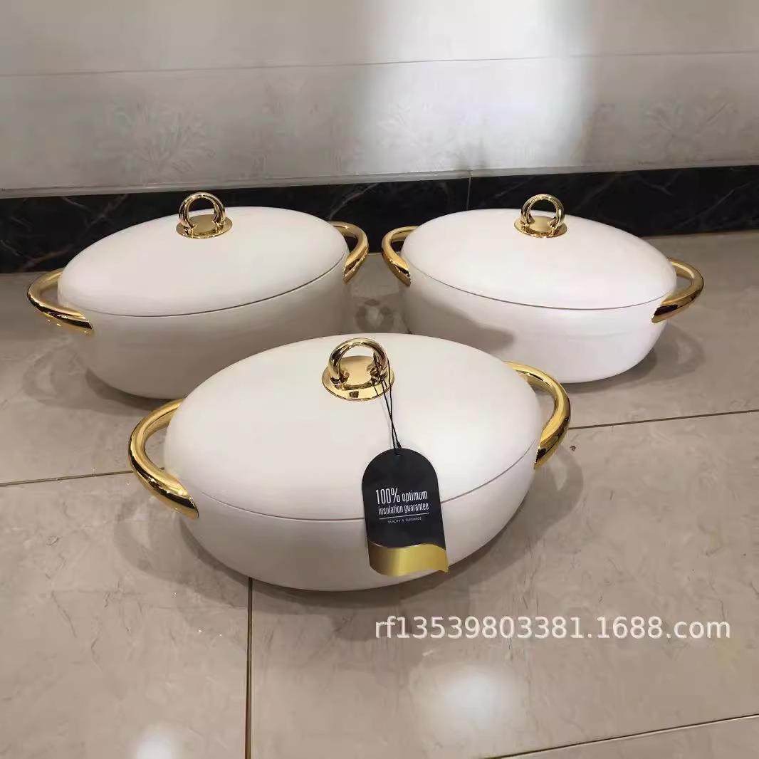 外贸非洲Heatpreservationbox2L2.5L3L外贸3PCS套装蛋型保温盒