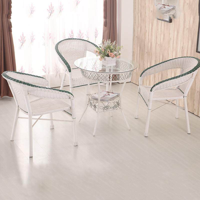 藤编阳台茶几休闲桌椅组合简约钢化玻璃小圆桌子创意圆形喝茶桌子,鲜花速递/花卉仿真/绿植园艺,割草机/草坪机,淘宝优惠券,粉丝福利购,淘宝优惠卷