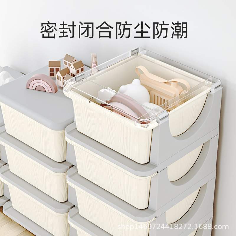 儿童玩具收纳柜家用简易收纳架大容量多层宝宝储物柜整理柜