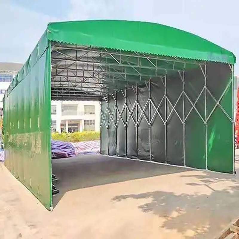 推拉棚可移动简易停车蓬防雨布雨棚 户外活动推拉棚 仓储物流棚