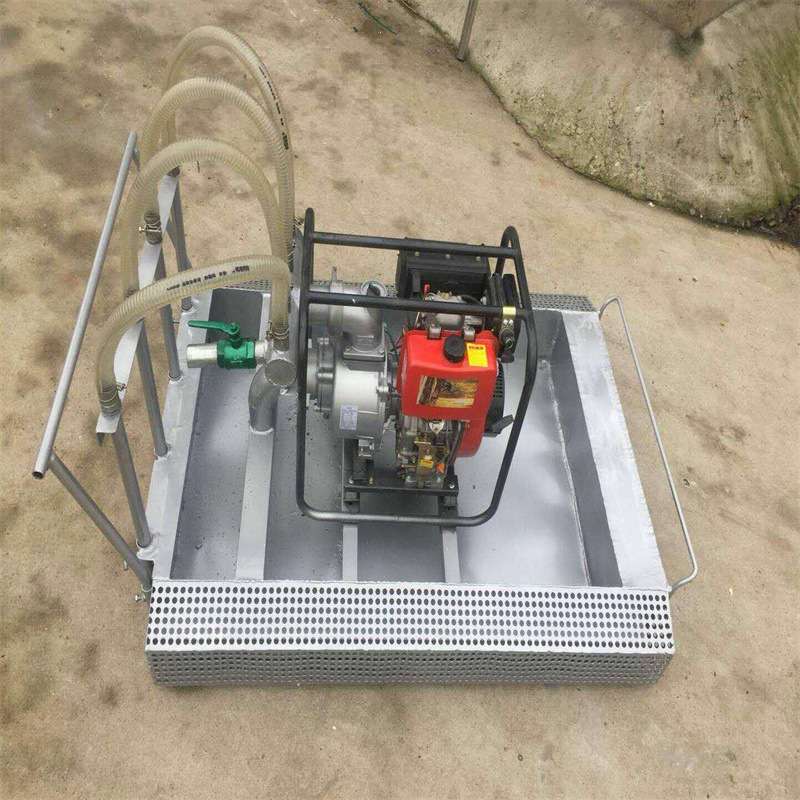 浮筒式挖藕机 船式池塘莲藕收获机 7.5马力15马力汽油挖藕机