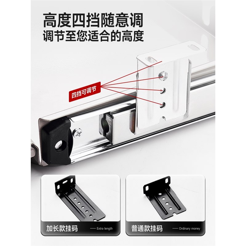 钢制办公键d盘托架导轨桌下托底鼠标板电脑加装键盘架抽屉滚珠滑