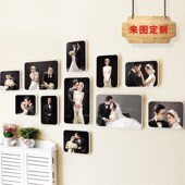相框挂墙组d合影楼婚纱照片墙九宫格相框简约创意照片做成相框定