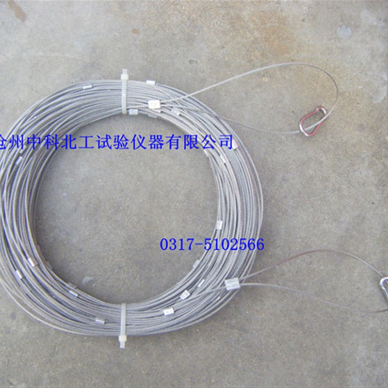 钢丝测绳 百米测井绳 大刻度钢印数字  测T绳  地桩测量绳