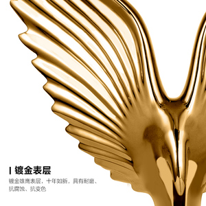 雄鹰展翅 创意轻奢家居装饰摆件陶瓷工艺I品 酒柜电视柜办公室摆