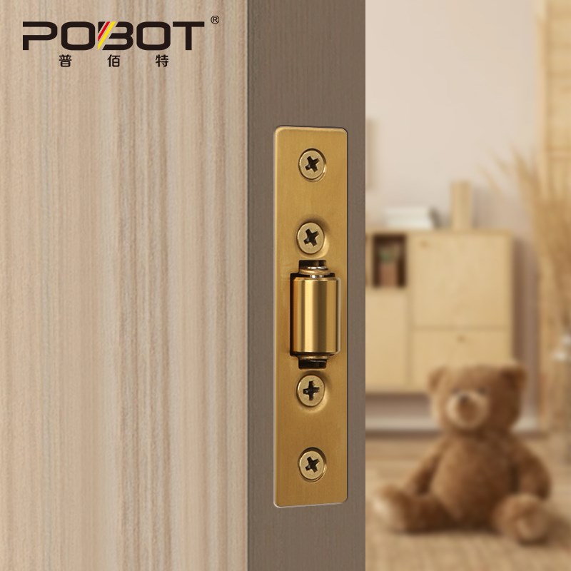 碰珠门碰自动扣不k锈钢黑色房门KTV碰珠吸合器对开门木门弹珠锁扣