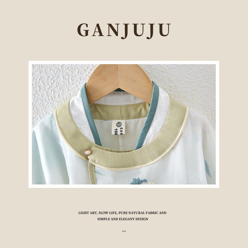 男童古装汉服夏季薄款儿r童唐装短袖套装中国风男孩古装亲子国学