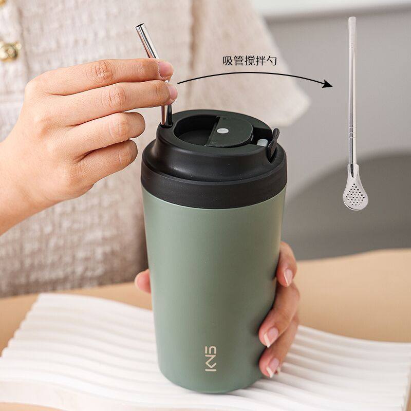 陶瓷内胆保温杯j美式咖啡杯女随行便携高颜值礼品杯车载学生水杯