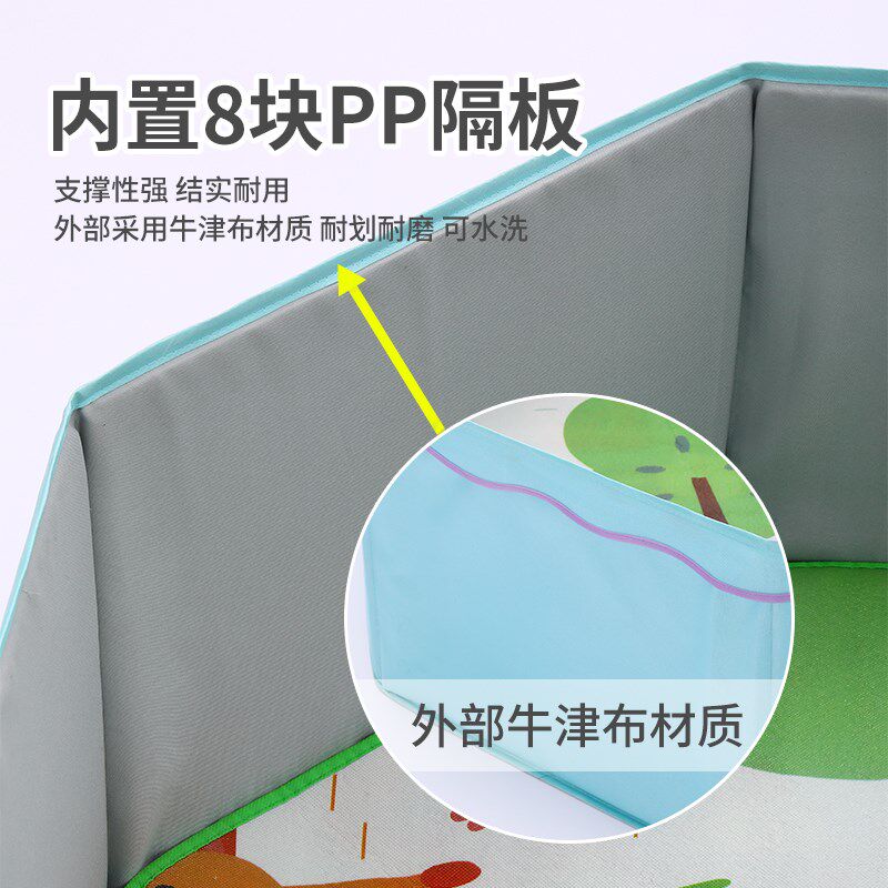 儿童海洋球池投篮帐篷池室内家用玩具沙池婴儿宝宝U安全围栏波波