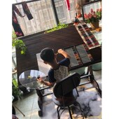 美术绘画桌设计i工作台实木画板设计师书桌绘图桌子制图桌画架画