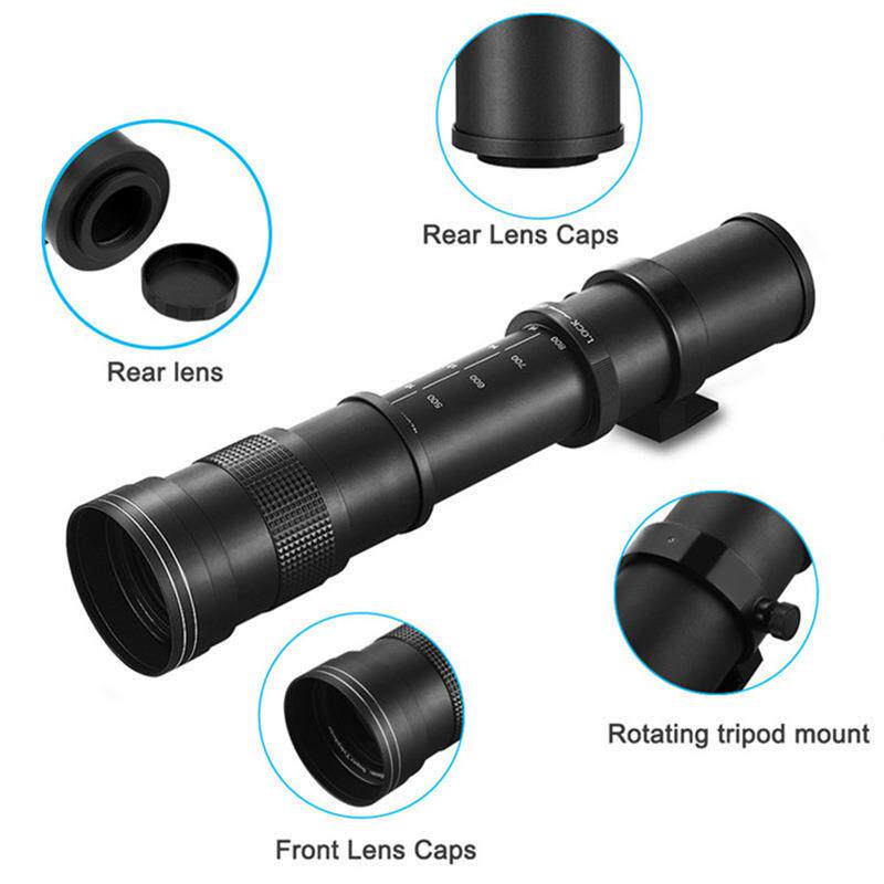 跨境 420-800mm长焦摄月拍鸟变焦镜头 远拍远摄望远镜