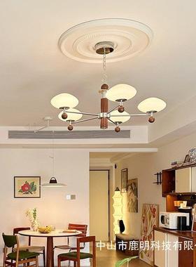 法式中古风客厅吊灯美式复古极简风客厅温馨卧室书房餐厅装饰吊灯