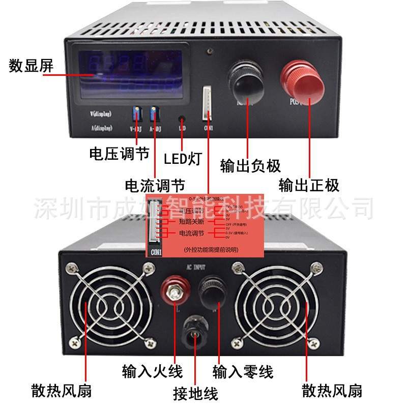 110V/220V转DC12V208A开关电源2500W监控LEDS--12IP55防护