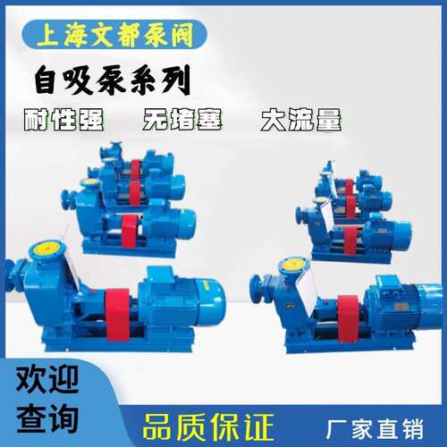 80ZX50-25型不锈钢清水泵强吸力自吸泵防腐蚀耐酸碱大流量离心泵
