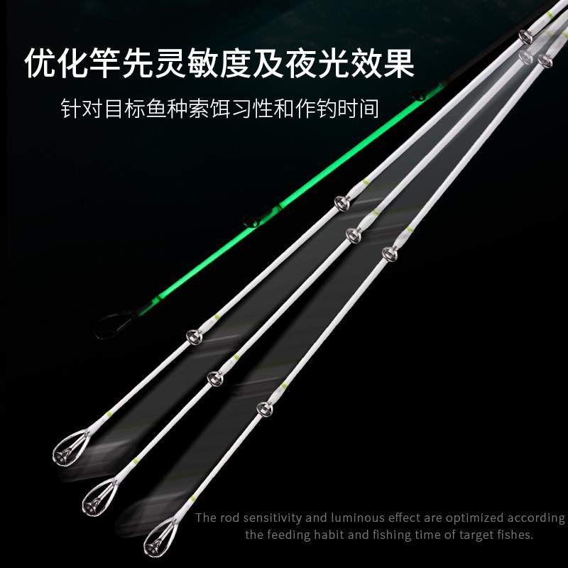 伊酷达ECOODA白果子智享版近海入门泛用船钓竿夜光高强度近海船竿