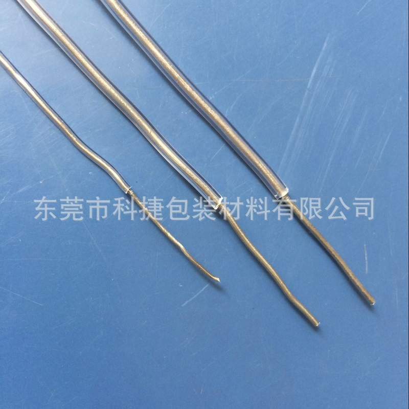 服装衣领定型线 铝芯透明包胶软 1.2mm包胶后3.0mm200码