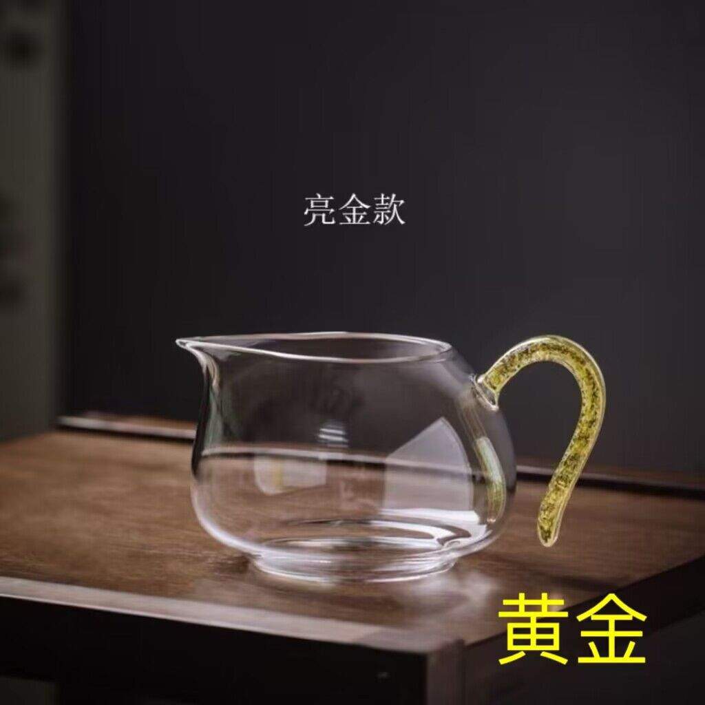 公道杯淡然茶海纯手工家用耐热玻璃茶道加厚大号高透分茶匀杯禾器