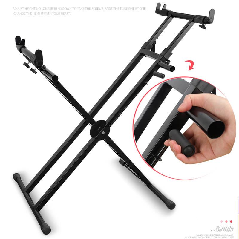 加粗手提通琴用61键88键电子架子家用X式电钢支架古架筝沙VOA画台