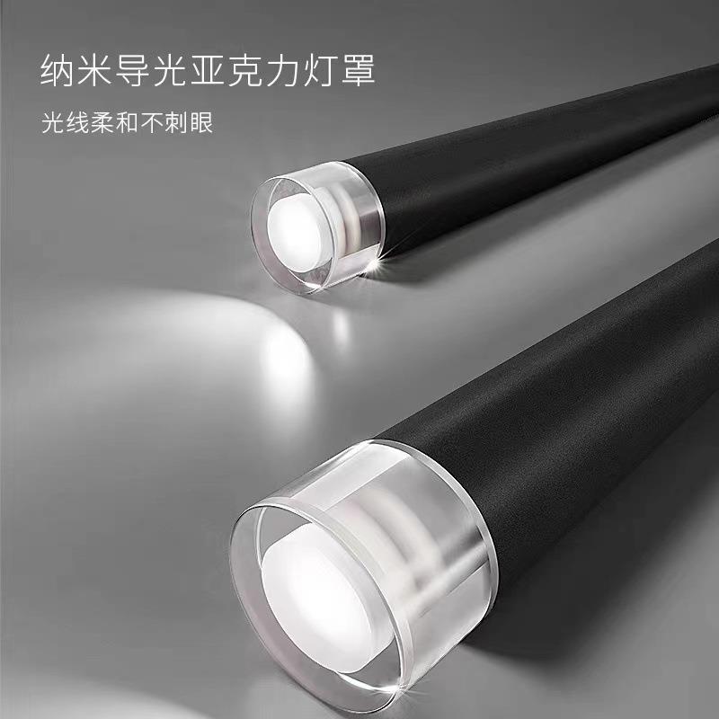 复式楼挑空客厅灯创意led现代极简别墅楼梯间长吊灯中山