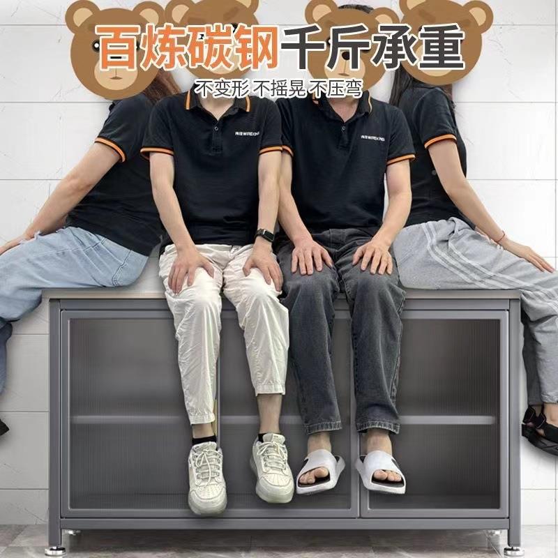 岩板餐柜厨房边置物架地多层收纳柜多落微JN-岩板功能波炉烤箱收